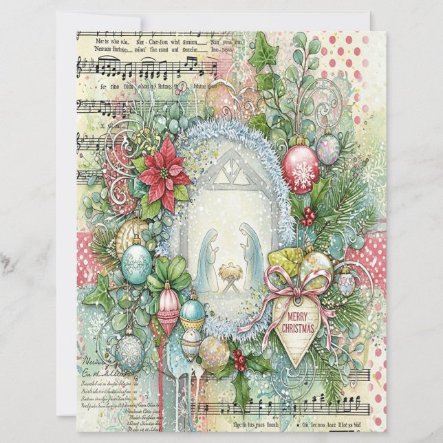 Nativity Christmas craft paper (Framsida)