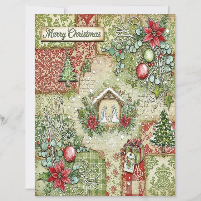 Nativity Christmas craft paper (Framsida)