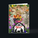 NATIVITY COLLAGE VINTAGE ÄNGLAR CHRISTMAS CARD KORT<br><div class="desc">CHRISTMAS NATIVITY ÄR JOYOUS MED VINTAGE ÄNGLAR ANPASSNINGSBAR</div>