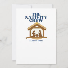 Nativity Crew Faith Matching Family Julkort