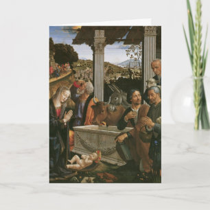Nativity - Domenico Ghirlandaio helgdagskort Helgkort