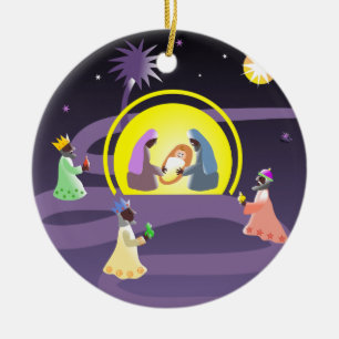 Nativity Julgransprydnad Keramik
