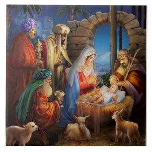 Nativity Kakelplatta