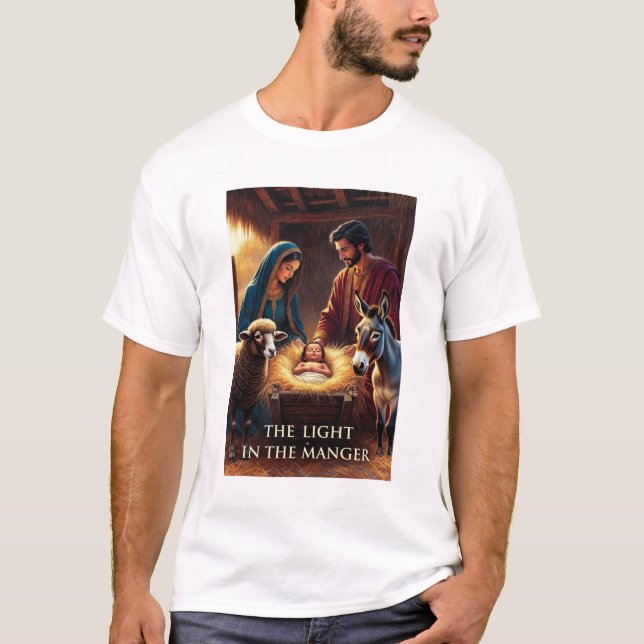 Nativity Manger T-Shirt (Framsida)