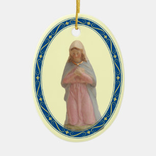 Nativity Mary Julgransprydnad Keramik