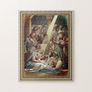 Nativity med klok manar pussel