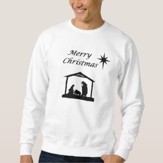 Nativity med stjärnajul sweatshirt