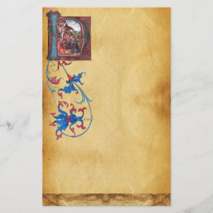 NATIVITY PARCHMENT Monogram Brevpapper