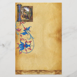 NATIVITY PARCHMENT Monogram Brevpapper