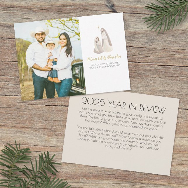 Nativity Photo Christmas Card Julkort (Skapare uppladdad)