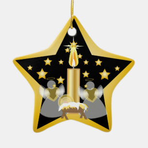 Nativity Prydnad-Skräddarsy Julgransprydnad Keramik