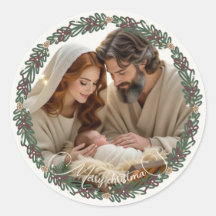 Nativity Scene Baby Jesus in the Manger Your Photo