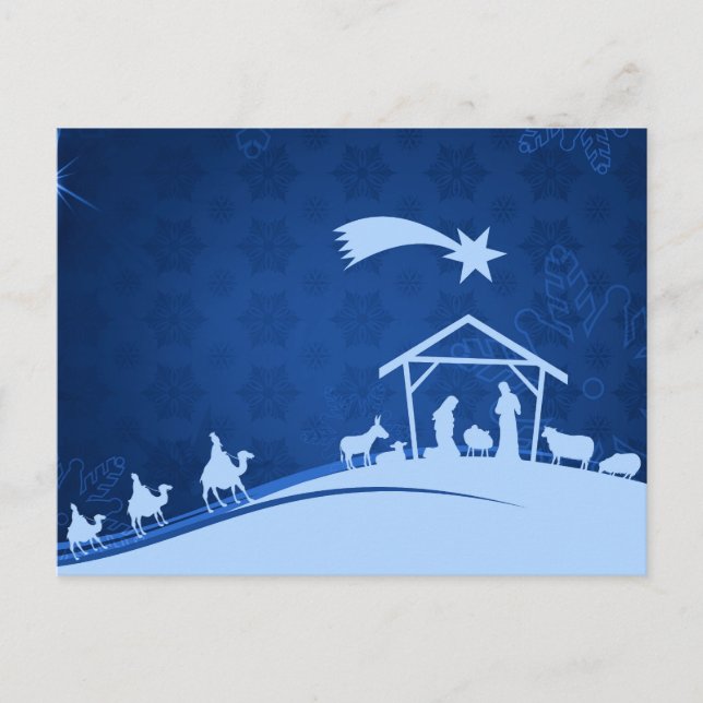 Nativity Scene Postcards Vykort (Framsida)