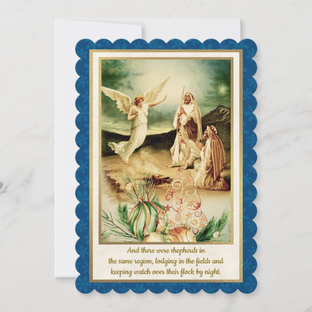 Nativity Shepherds & Angels Golden Christmas (Framsida)