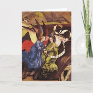 Nativity specificerar av tre änglar, c.1425 helgkort