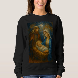 Nativity Stained Glass Mosaic | Holy Family  T Shirt