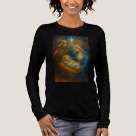 Nativity Stained Glass Mosaic | Holy Family  T Shirt