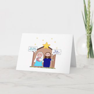 Nativity syndar helgkort