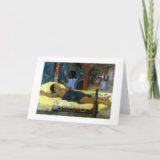 Nativity Tahiti för svart för Paul Gauguin Helgkort