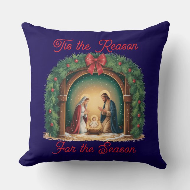 Nativity Throw Pillow Kudde (Framsida)