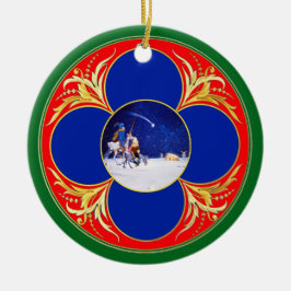 Nativity- & universitetslärareQuixote fantasi - Julgransprydnad Keramik