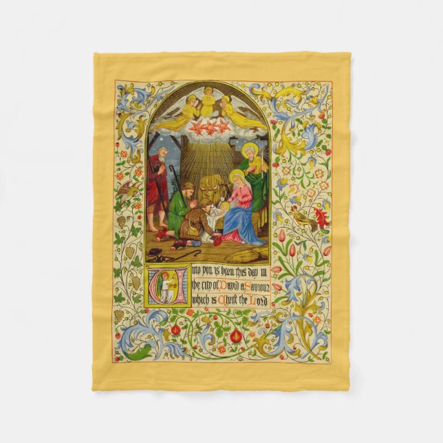 Nativity | Unto dig är född denna dag Fleecefilt (Framsidan)
