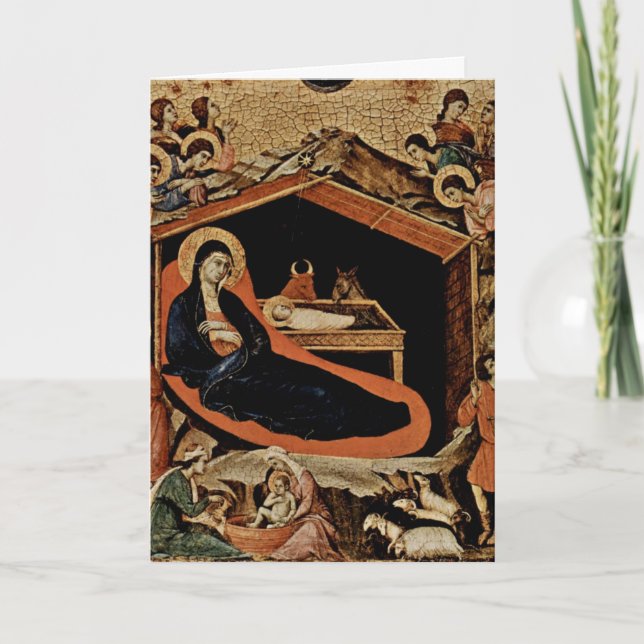 Nativity vid Duccio Helgkort (Framsida)