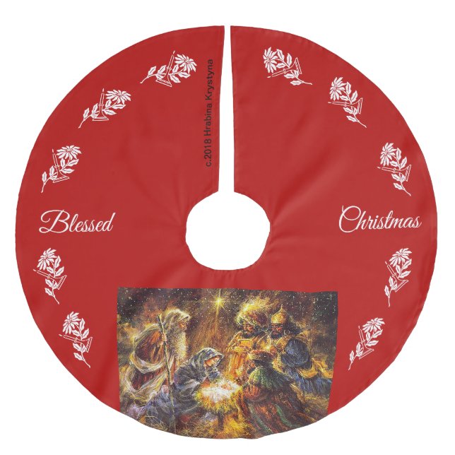 NATIVITYEN #10 JULGRANSMATTA BORSTAD POLYESTER (Framsidan)