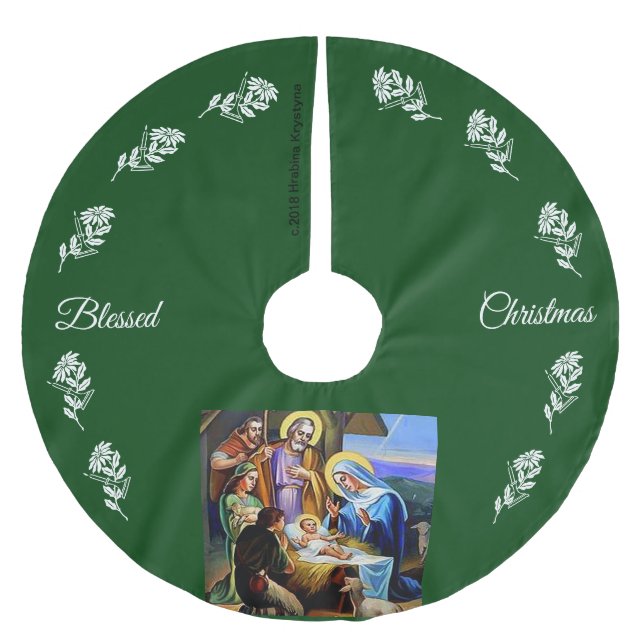 NATIVITYEN #16 JULGRANSMATTA BORSTAD POLYESTER (Framsidan)