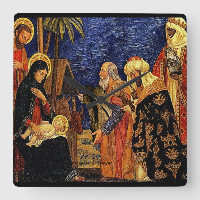 NATIVITYEN #5 FYRKANTIG KLOCKA (Framsida)