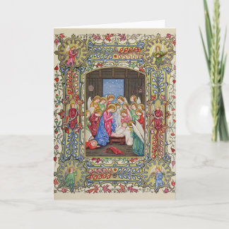Nativityen av vår Lord Helgkort