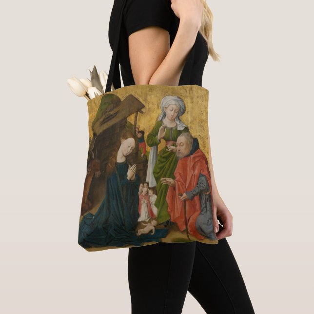 Nativityen, circa 1460 tygkasse (Närbild)