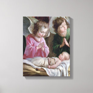 Nativityen, från det Buxtehude altaret, 1400-10 Canvastryck