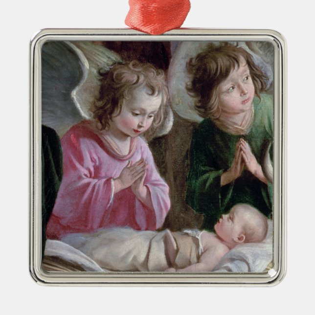 Nativityen, från det Buxtehude altaret, 1400-10 Julgransprydnad Metall (Framsidan)