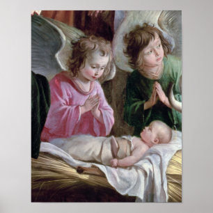 Nativityen, från det Buxtehude altaret, 1400-10 Poster