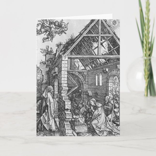 Nativityen, från 'livet av Virgin'en Helgkort (Framsida)