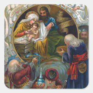 "Nativityen ", Fyrkantigt Klistermärke