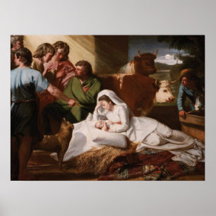 Nativityen - John enkelkort Copley Poster