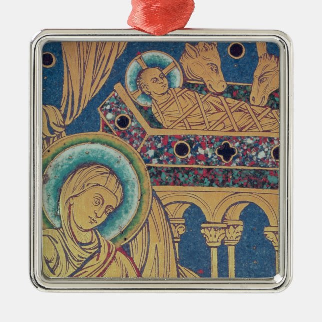 Nativityen, panel från Verduneren Julgransprydnad Metall (Framsidan)
