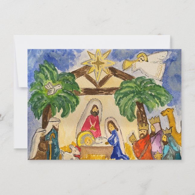 NativityFlat Note Card Anteckningskort (Framsida)