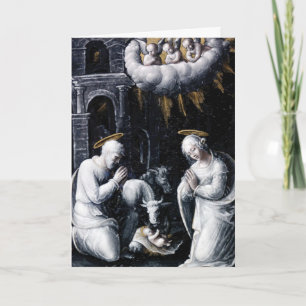 Nativityjulkort Helgkort