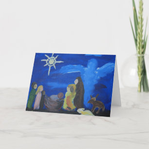 Nativityjulkort Helgkort