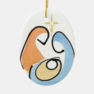 Nativityjulprydnad Julgransprydnad Keramik
