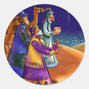 Nativityklistermärkear Runt Klistermärke
