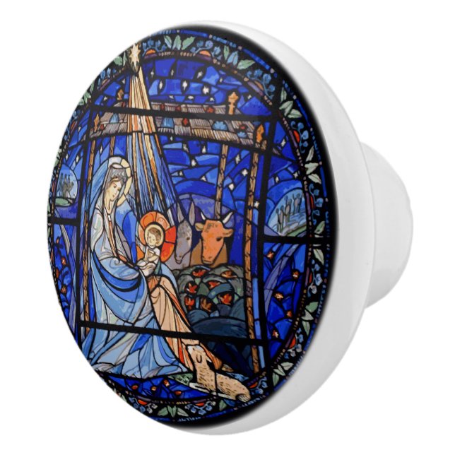 Nativitymålat glass knopp (Höger)