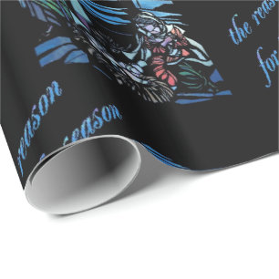 Nativitymålat glass presentpapper