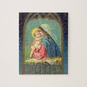 NativityMary innehav babyen Jesus Pussel