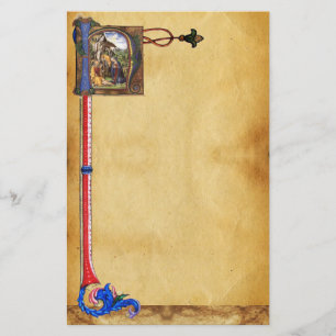 NATIVITYPARCHMENTMonogram Brevpapper