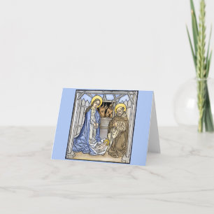 NATIVITYTRÄSNITTJULKORT HELGKORT