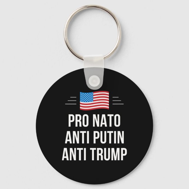 Nato - Anti-Putin - Anti-Trump - Nyckelring (Framsida)